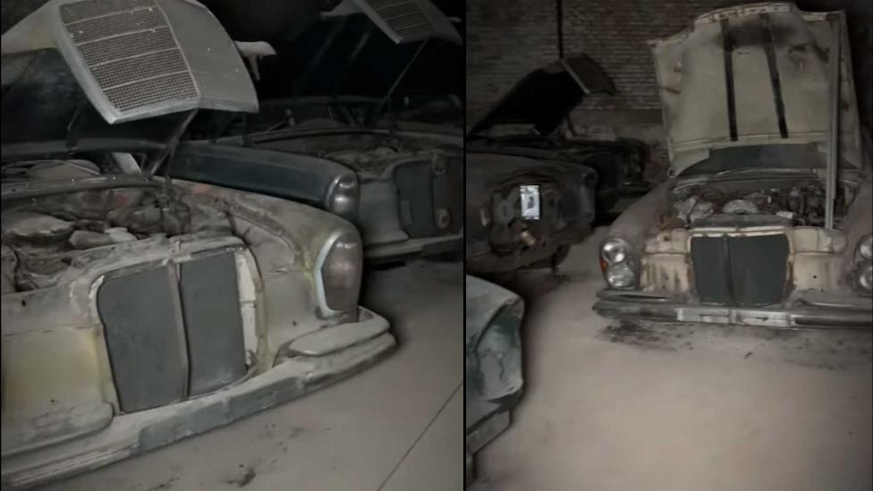 Gasten ontdekken 70+ klassieke Mercedessen in ondergrondse loods