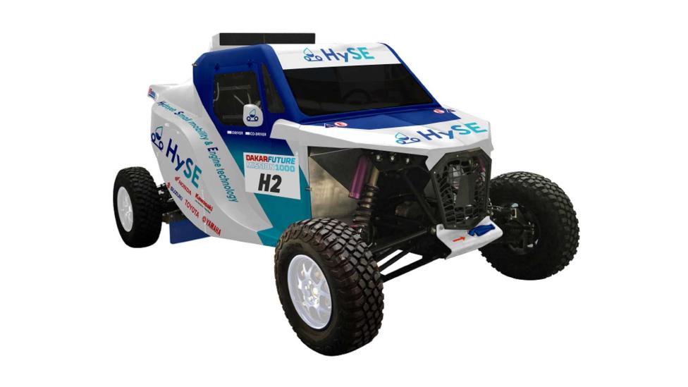 Toyota doet met deze buggy op waterstof mee aan de komende Dakar Rally