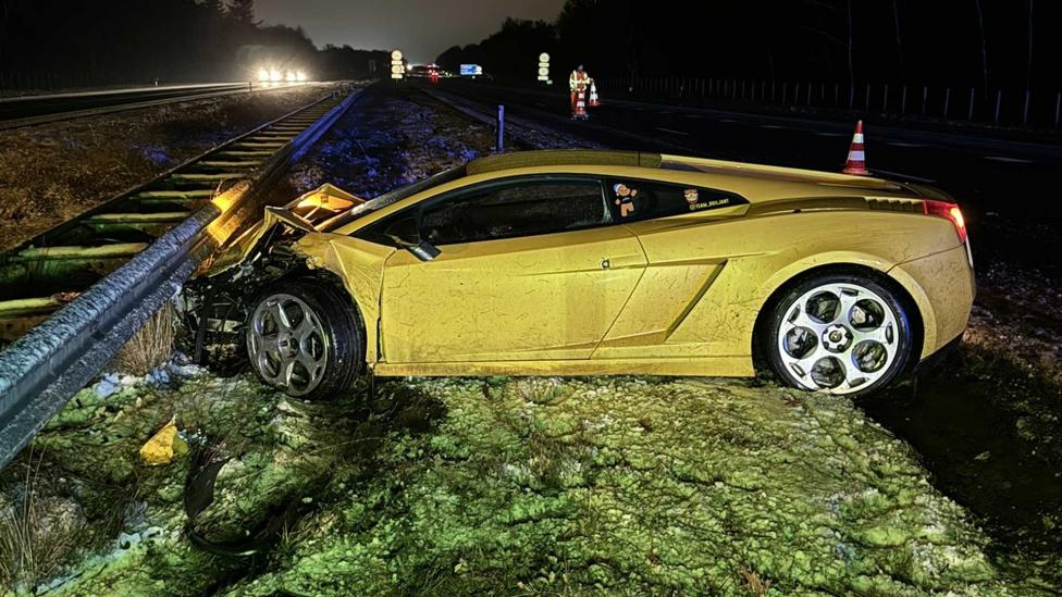 De berichtgeving over de gecrashte Lamborghini in Brabant is best grappig