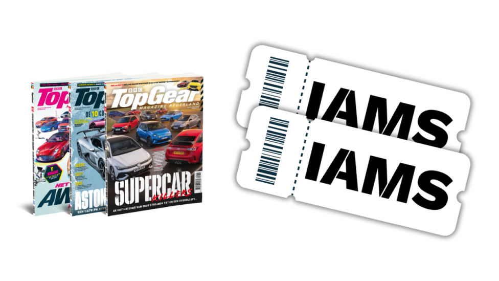 2 IAMS-tickets cadeau bij TopGear-abonnement (56% korting)