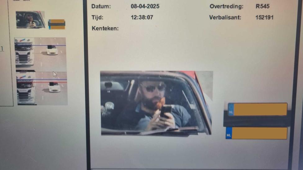 De nieuwe handsfree-flitsers van de politie maken blijkbaar soms een (best grappige) fout