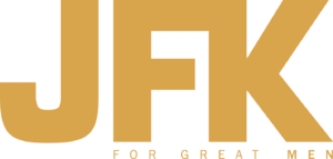 JFK logo gold - pay-off gold