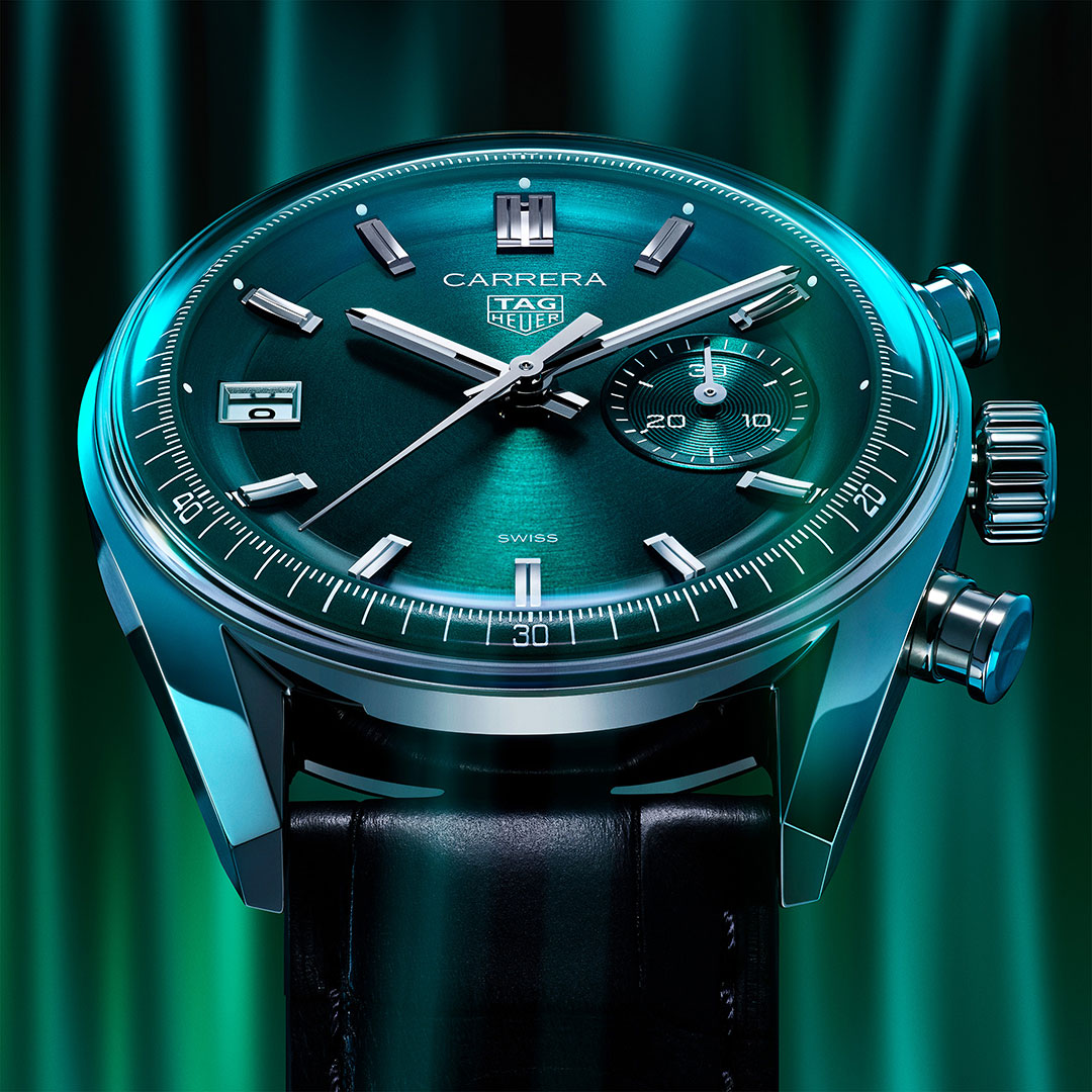 TAG Heuer Carrera Chronograph Glassbox Green Your Watch Hub