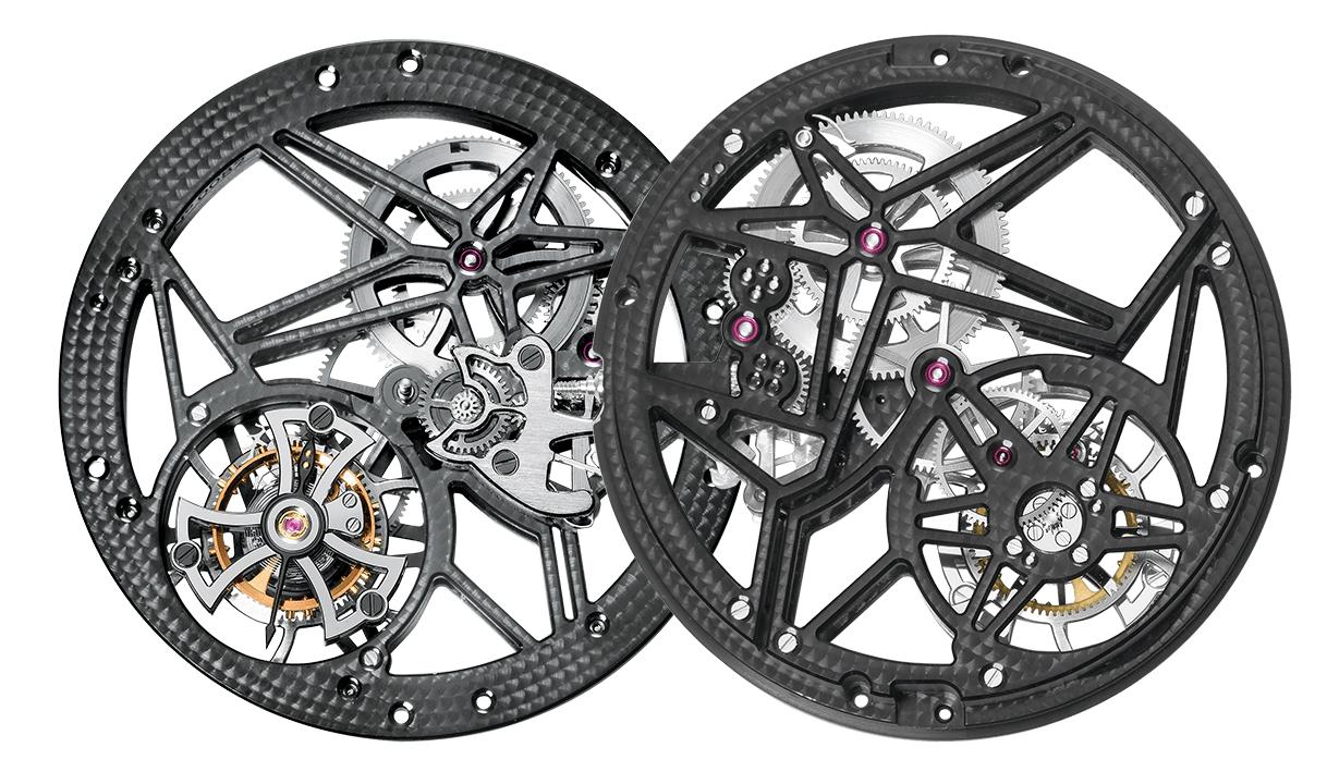 Roger Dubuis Excalibur Spider Skeleton Flying Tourbillon Americas Edition movement RD505SQ