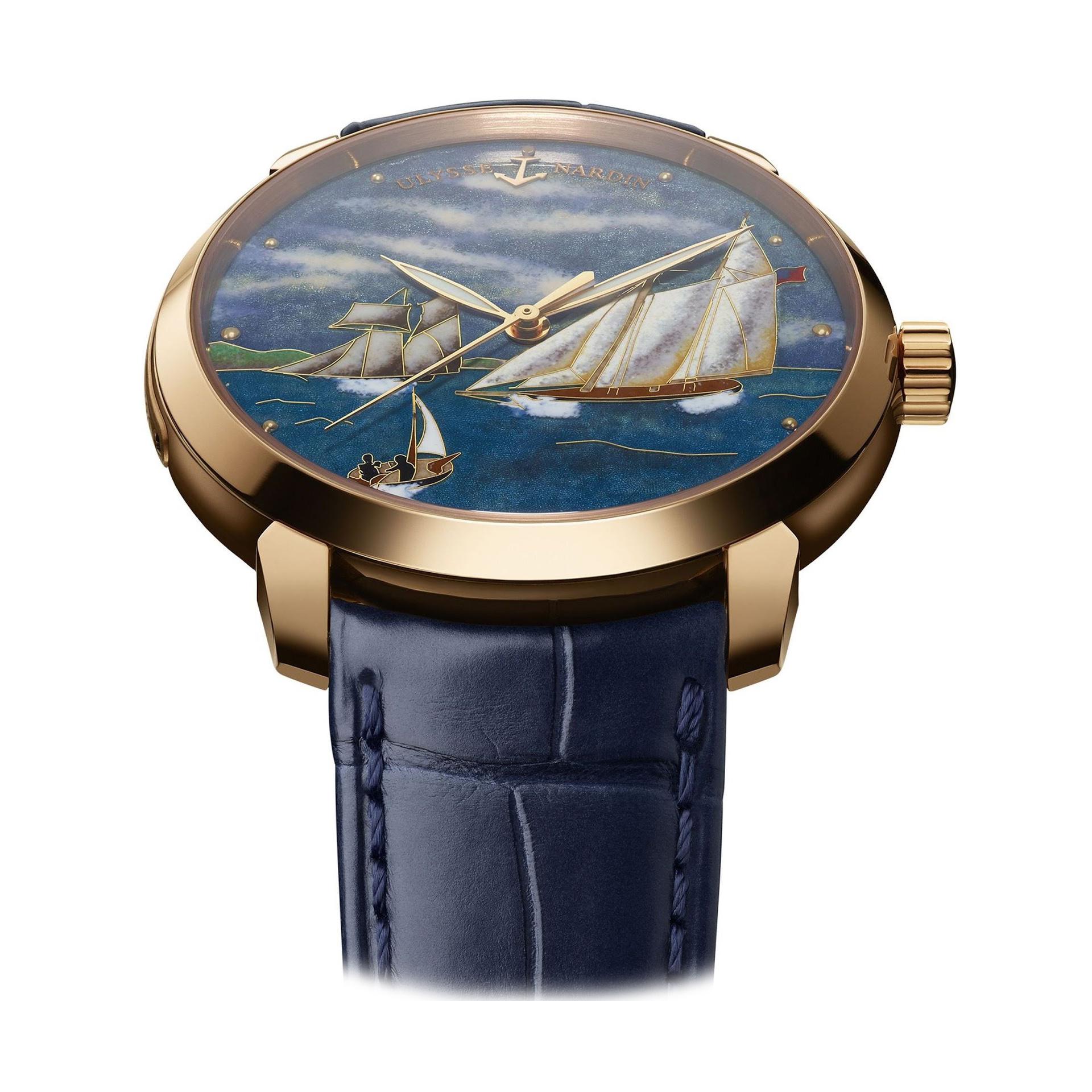 Ulysse Nardin Classico Schooner America side