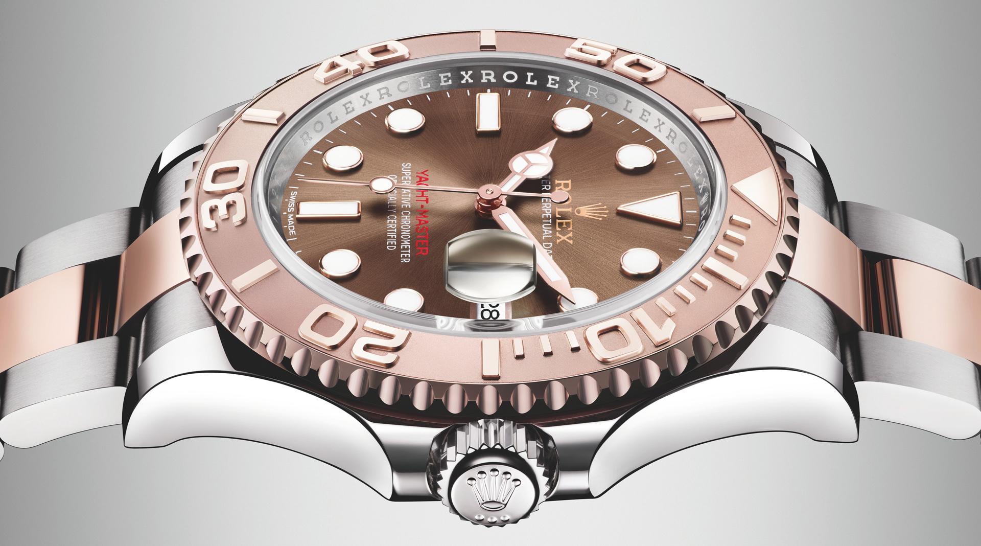 Rolex Yacht-Master 40 Everose Rolesor 116621 side