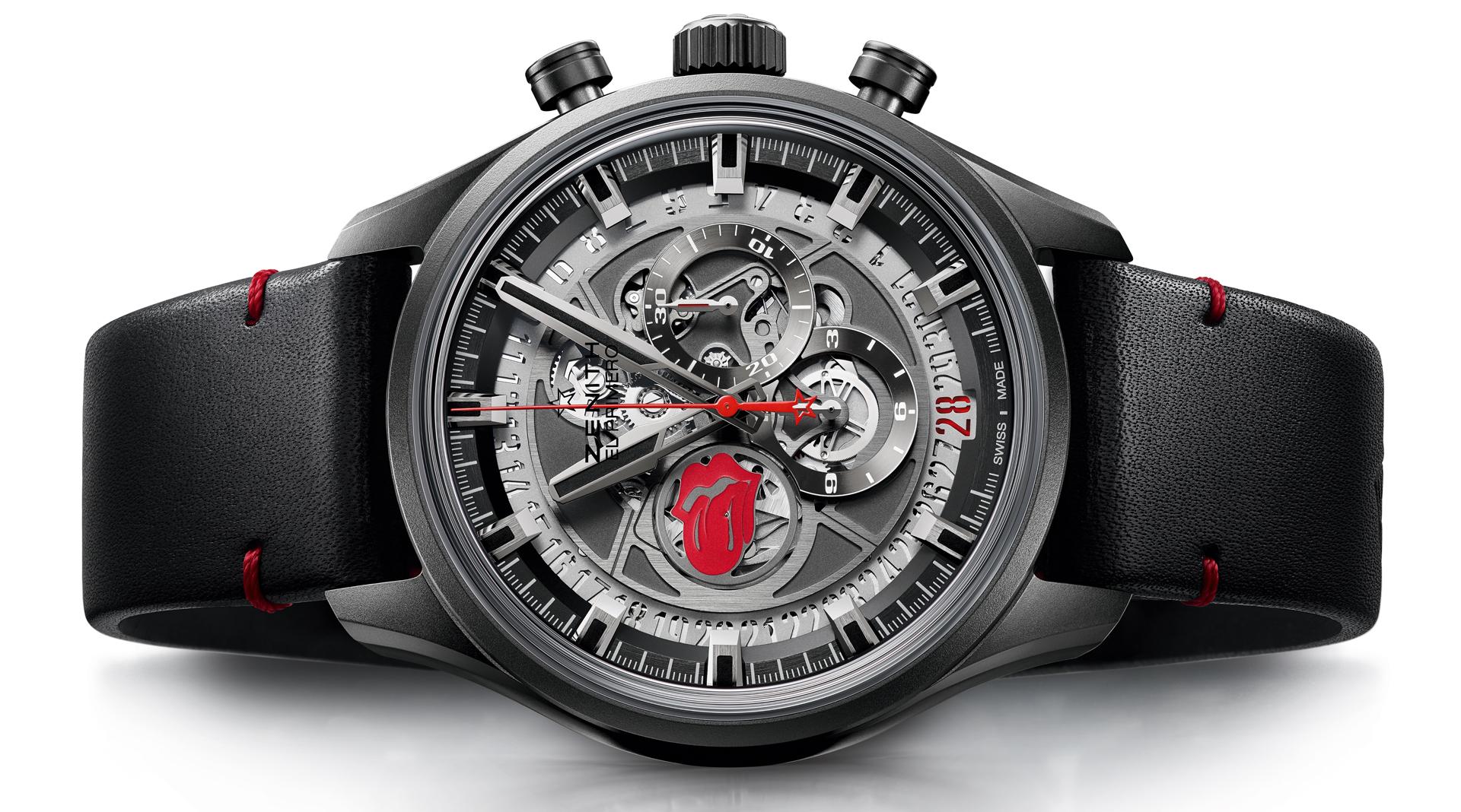 Zenith El Primero Skeleton Tribute To The Rolling Stones side