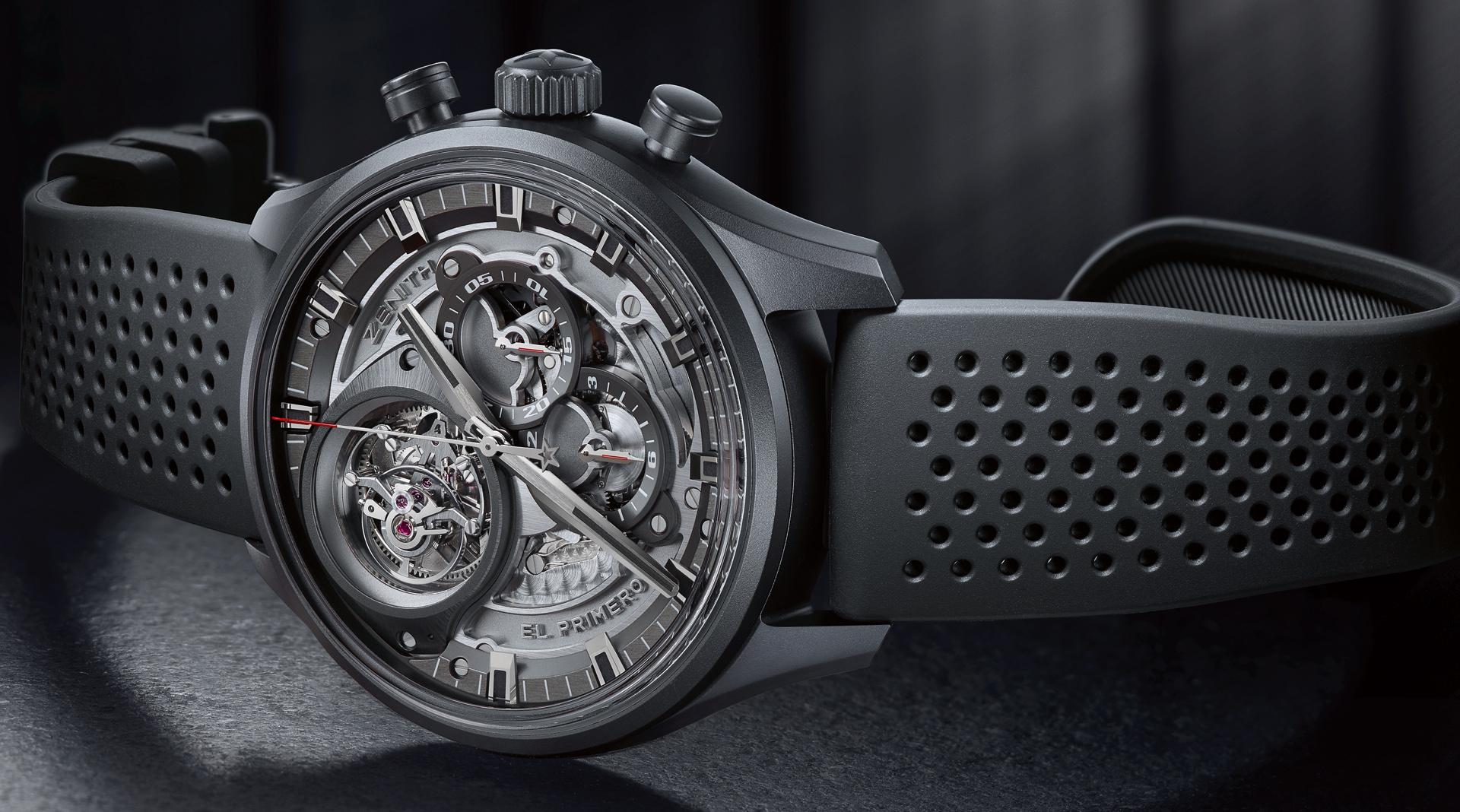 Zenith El Primero Tourbillon Skeleton Intense Black side