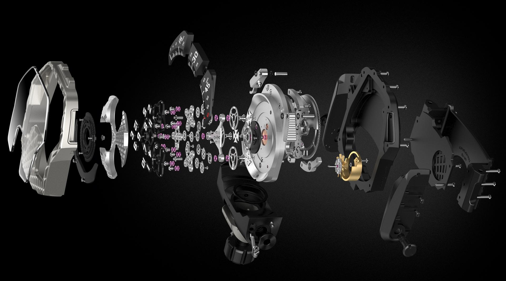 Urwerk UR-T8 exploded view