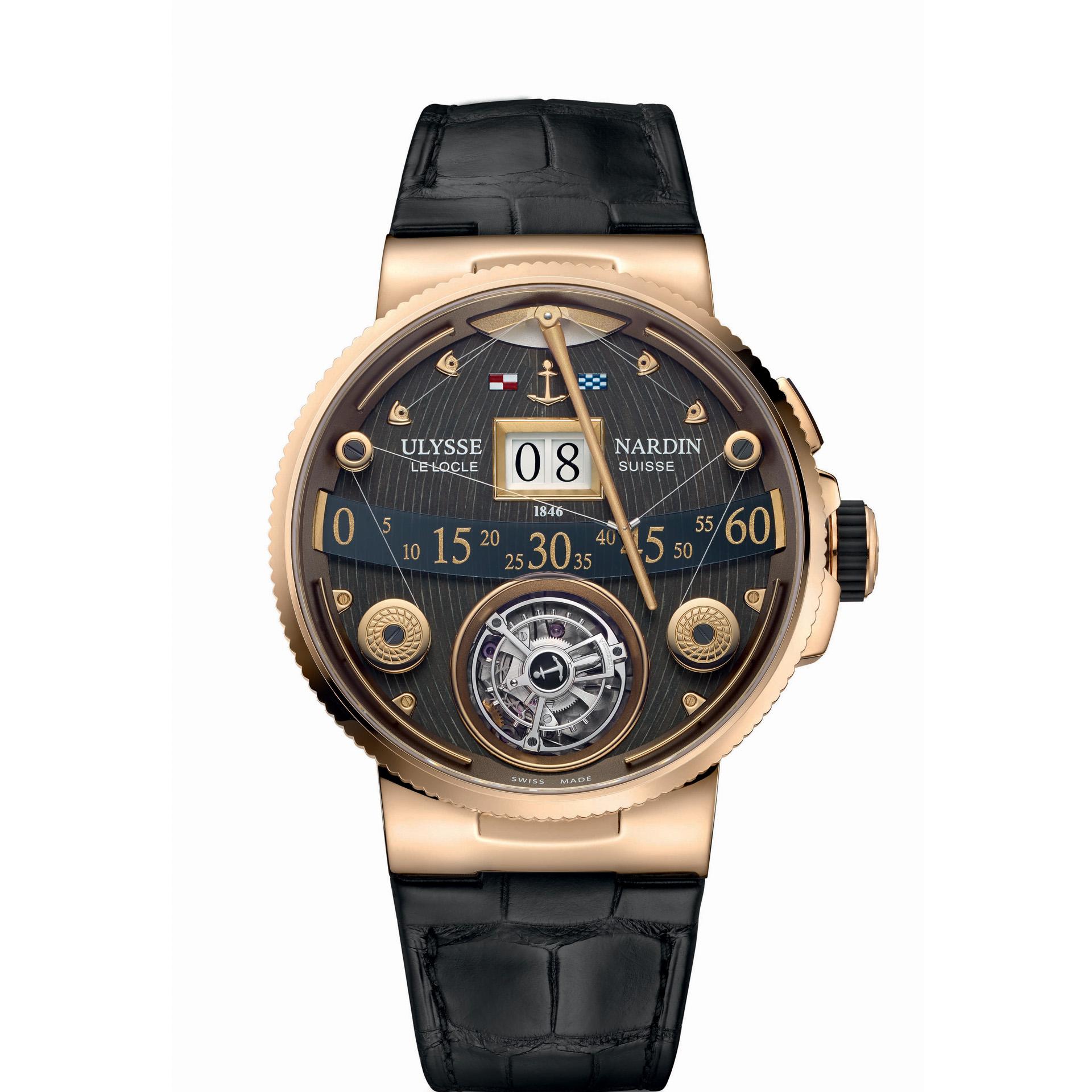 Ulysse Nardin Marine Grand Deck Tourbillon Rose Gold Your Watch Hub