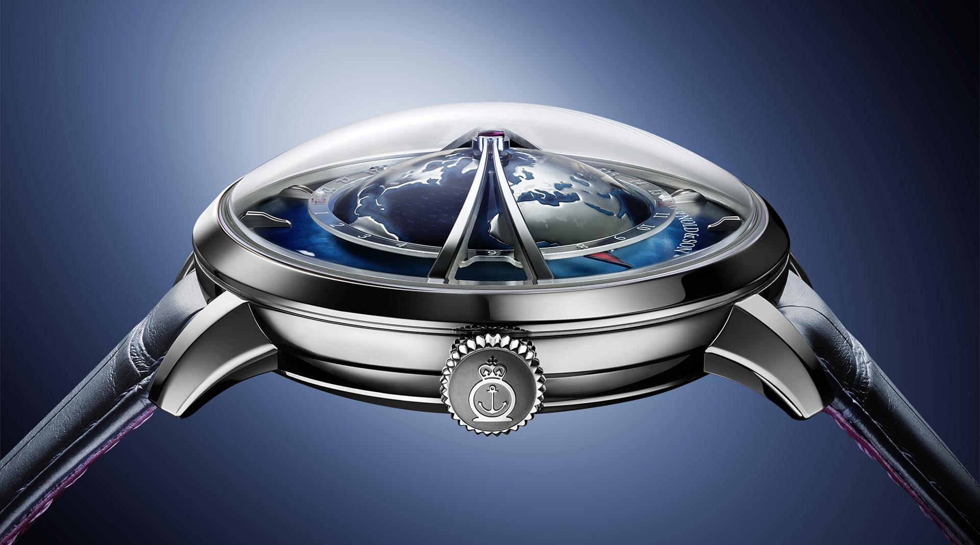 Arnold & Son Globetrotter Platinum side