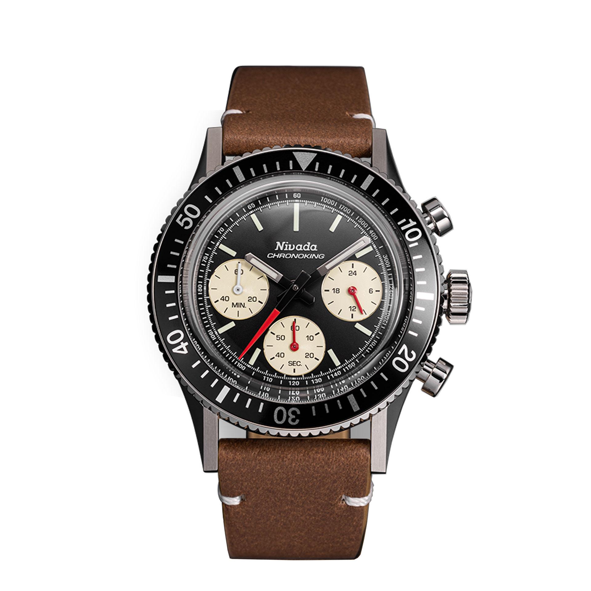 Nivada Grenchen Chronoking Aviator Sea Diver Meca-quartz - YWH