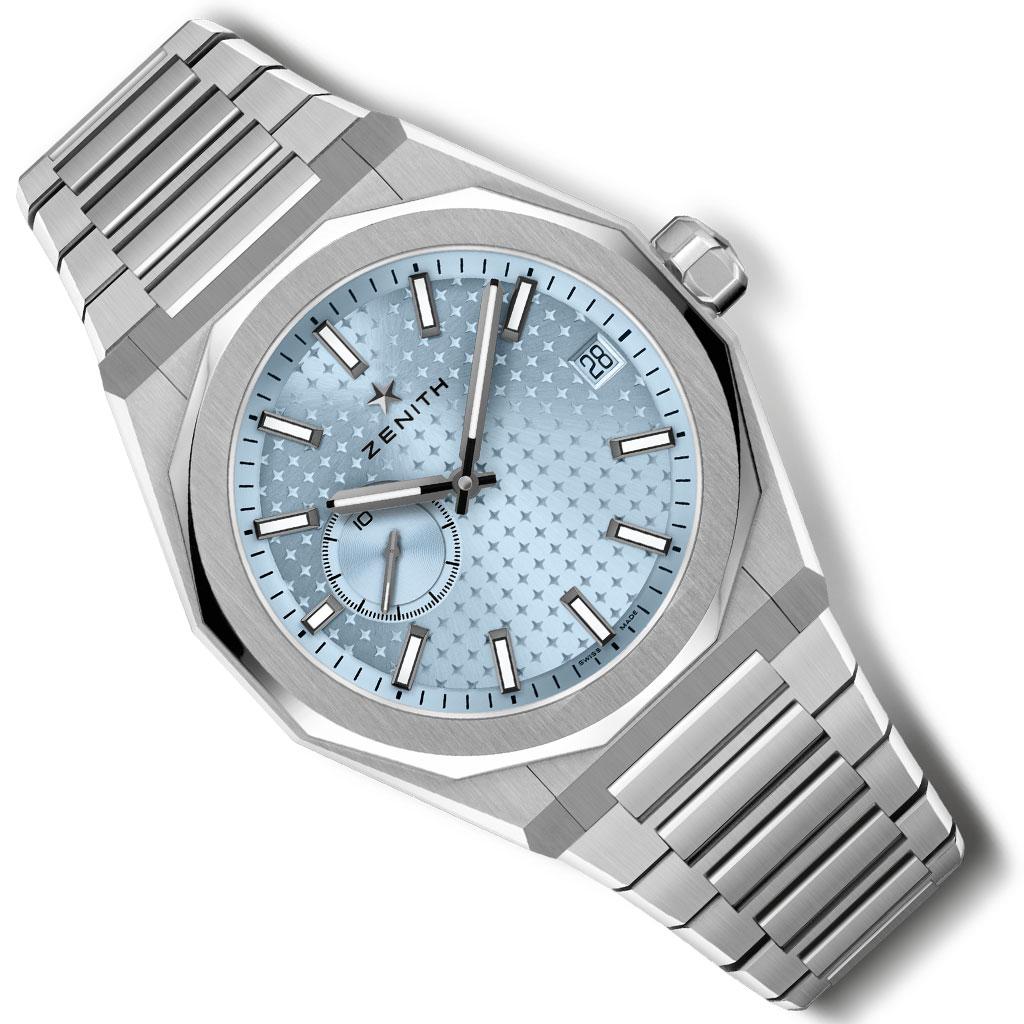 Zenith Extends Defy Skyline Collection with Ice Blue Dials