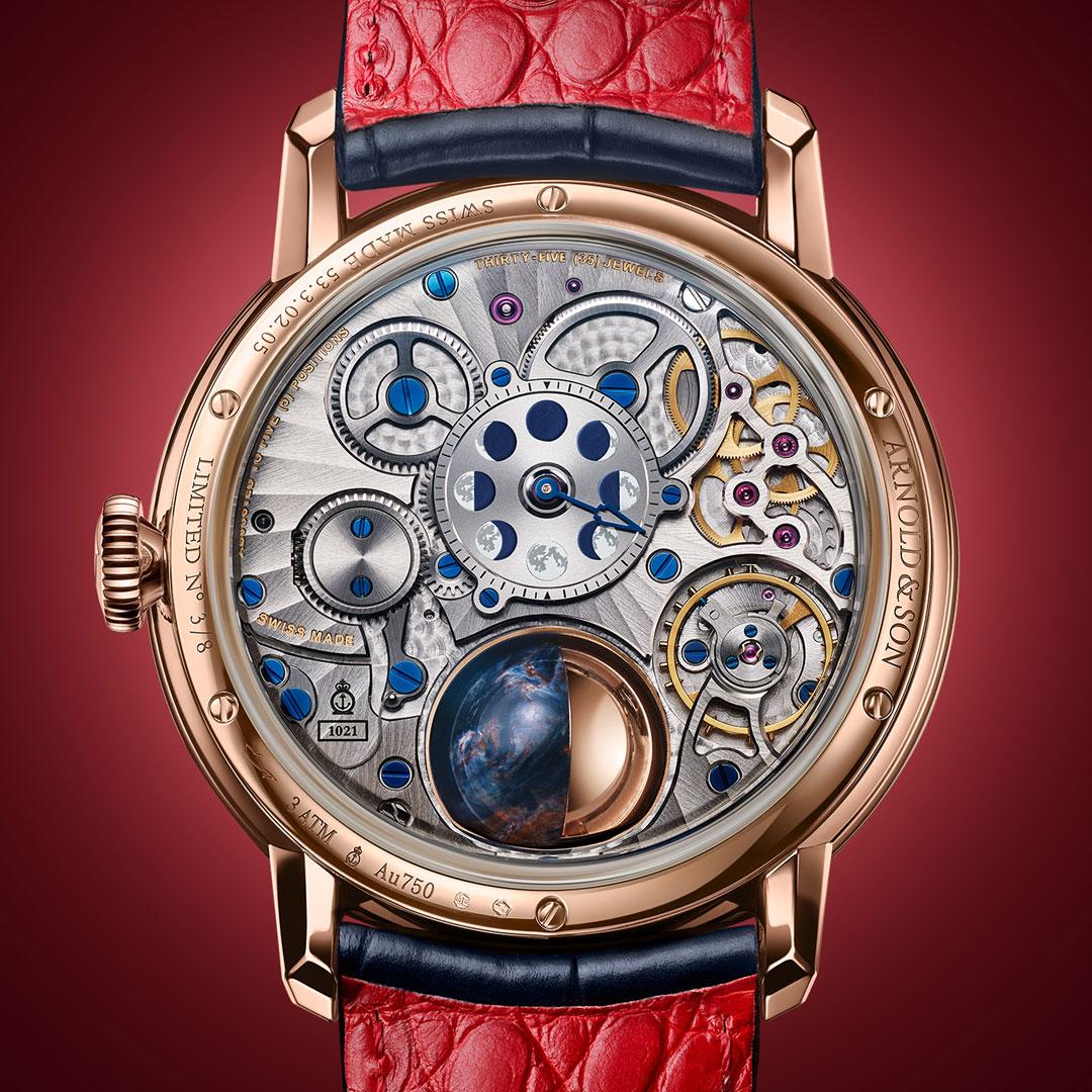 Arnold & Son Luna Magna Red Gold Year of the Dragon back