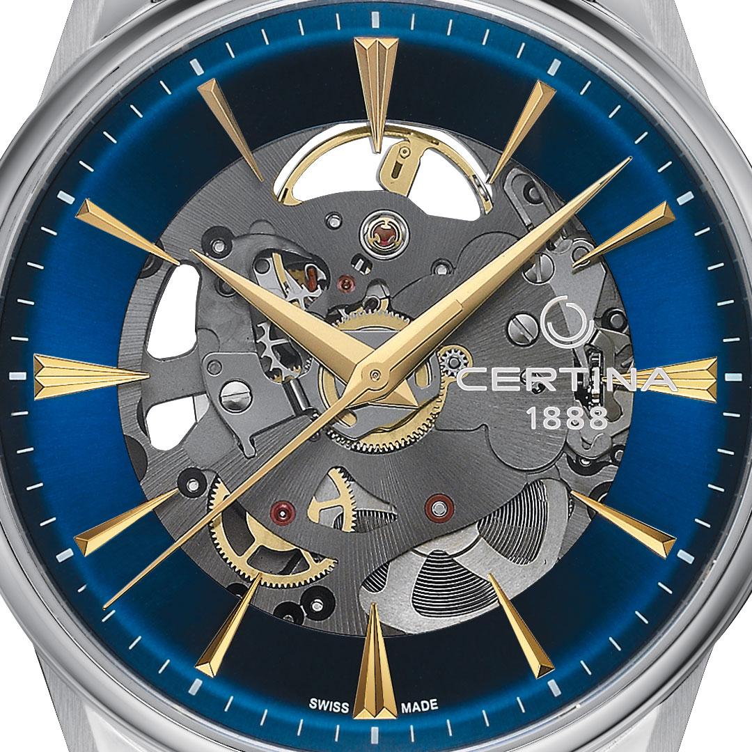 Certina DS-1 Skeleton ref. C029.907.11.041.00 (blue) dial