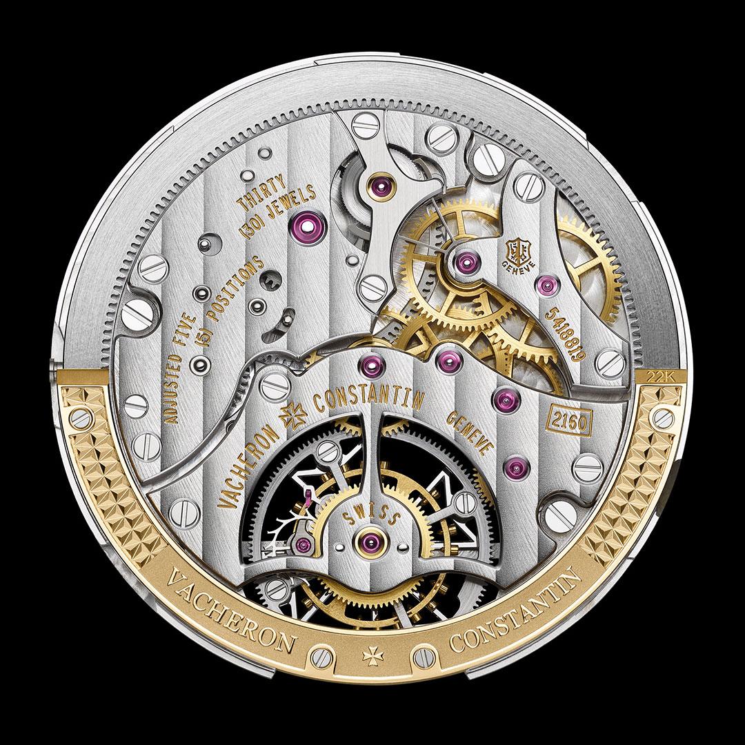 Vacheron Constantin Overseas Tourbillon High Jewellery ref. 6007V/210G-B955 caliber 2160 back