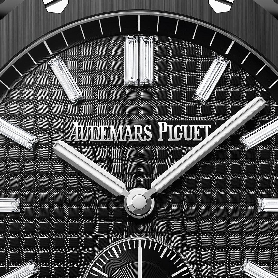 Audemars Piguet Royal Oak Minute Repeater Supersonnerie Black Ceramic ref. 26591CE.OO.D002CA.02 dial with diamonds