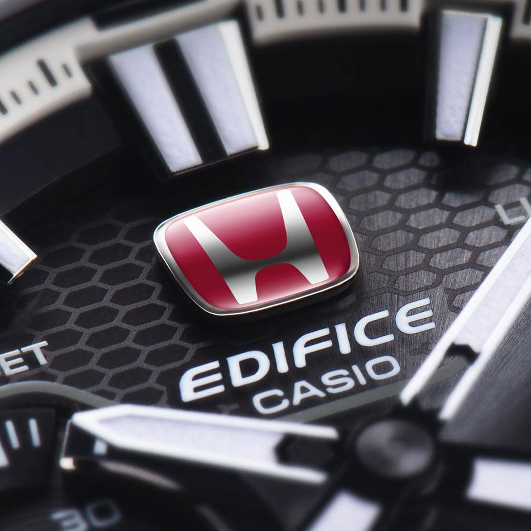Casio Edifice Honda Type R Edition ref. ECB-2200HTR-1A dial detail