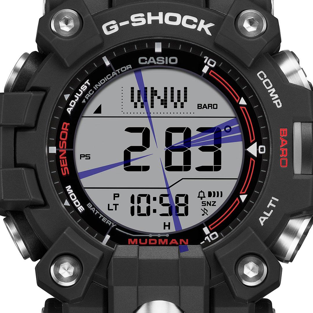 Casio G-Shock Mudman ref. GW-9500 dial compass