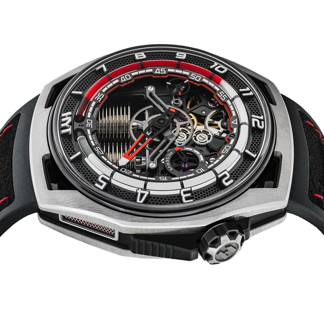 HYT Hastroid Silver Red ref. H03061-A side