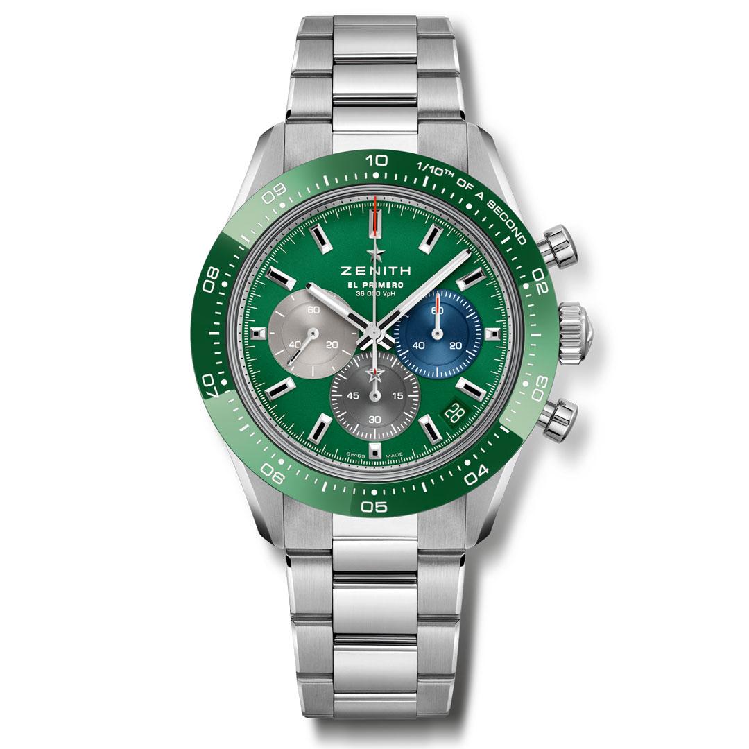Zenith Chronomaster Sport Green ref. 03.3119.3600/56.M3100 metal bracelet