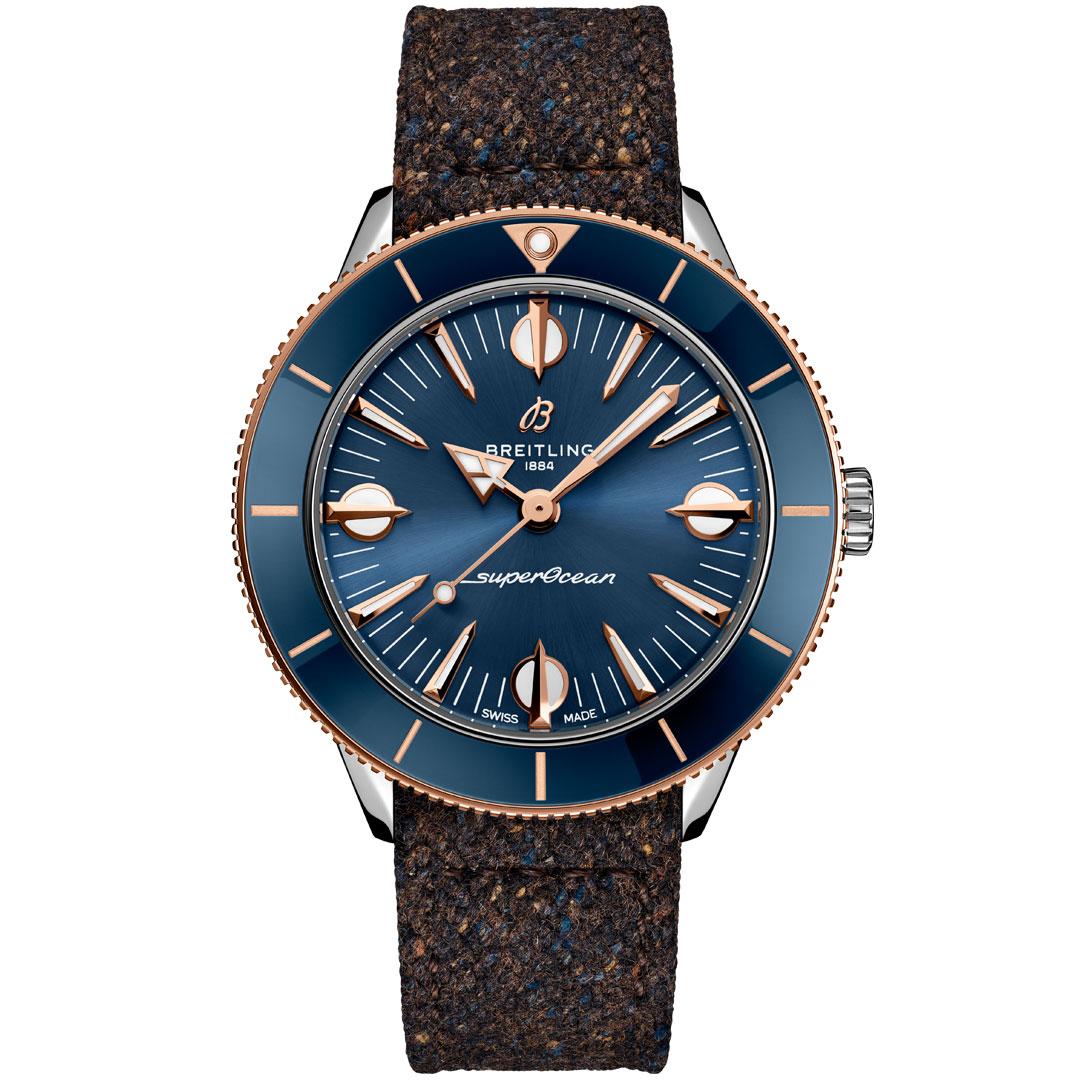Breitling Superocean Heritage 57 Highlands Capsule Collection ref. U10340161C1A1 blue fabric strap