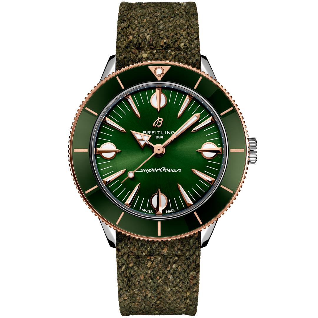 Breitling Superocean Heritage 57 Highlands Capsule Collection ref. U10340361L1A1 green fabric strap
