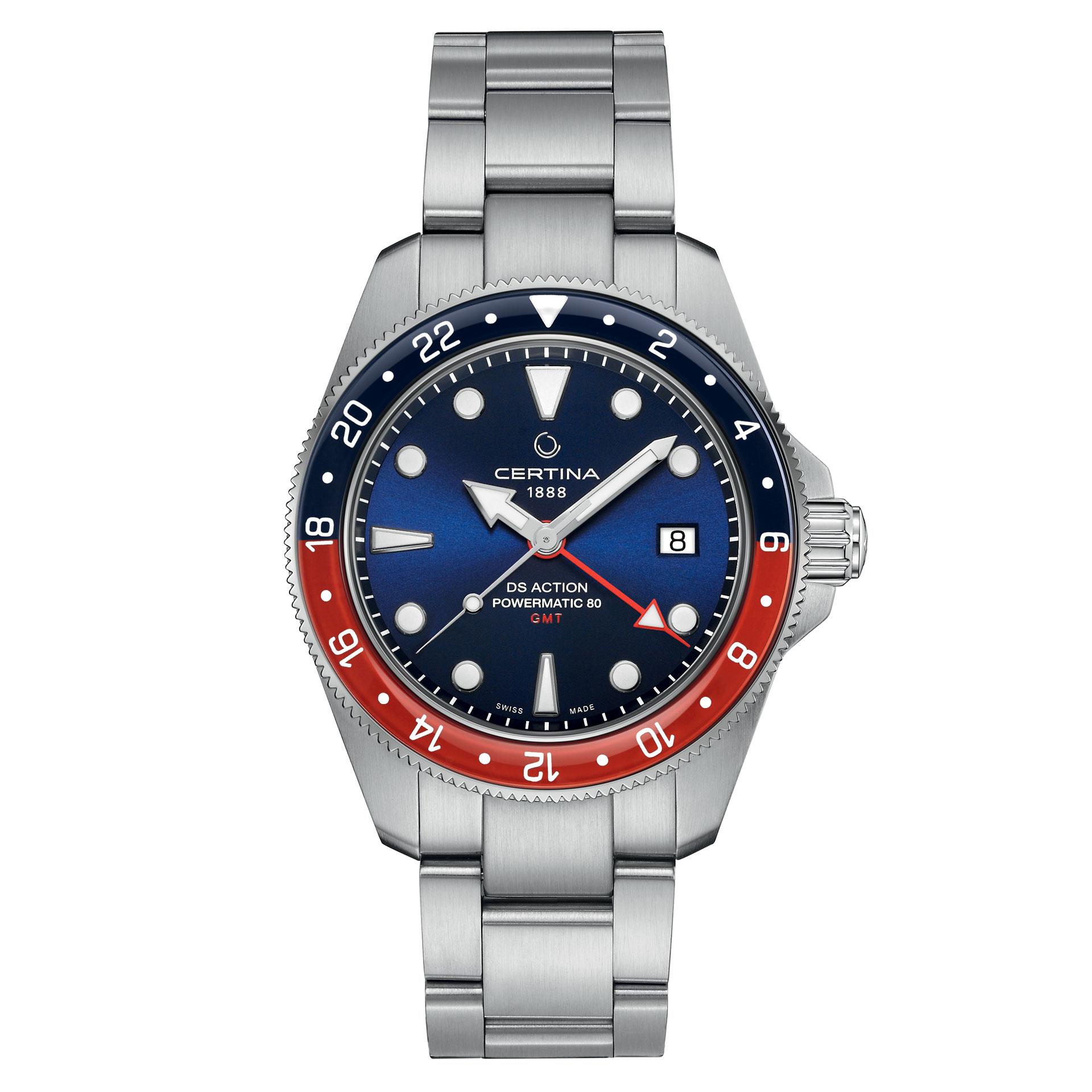Certina DS Action GMT Powermatic 80 in 41 mm ref. C032.929.11.041.00 (blue-red)