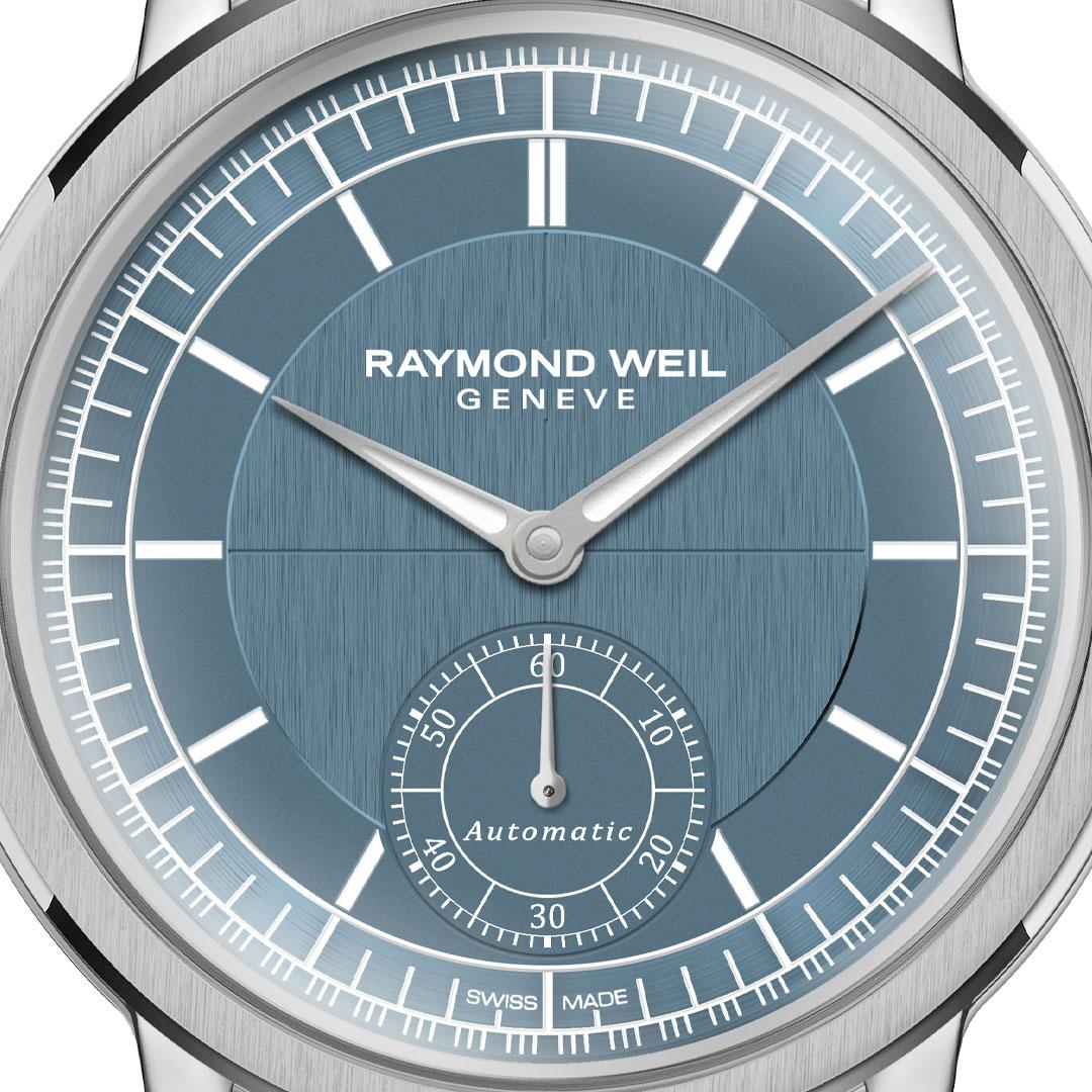 Raymond Weil Millesime Automatic Small Seconds 39.5 mm ref. 2930-STC-50011 blue dial