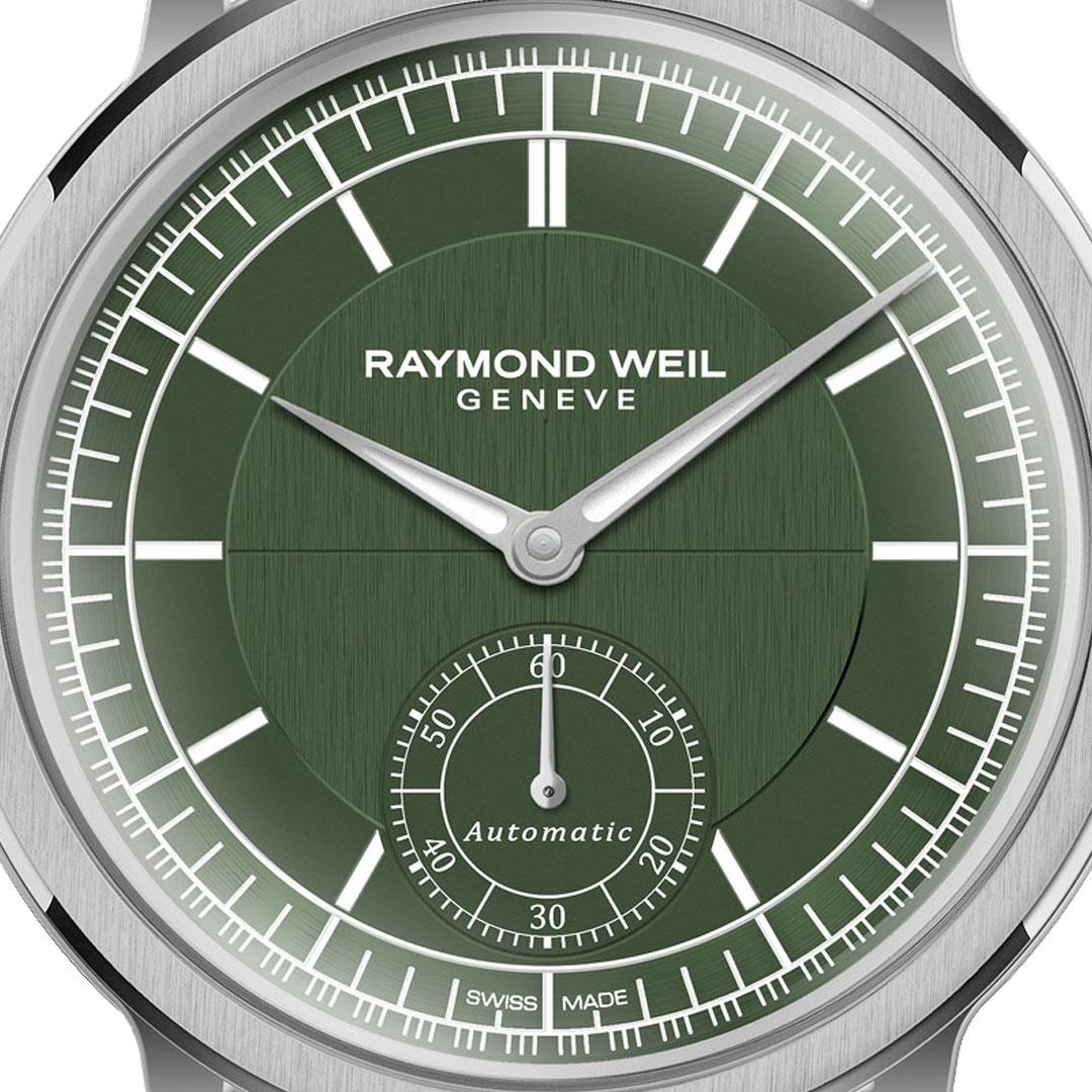 Raymond Weil Millesime Automatic Small Seconds 39.5 mm ref. 2930-STC-52001 green dial