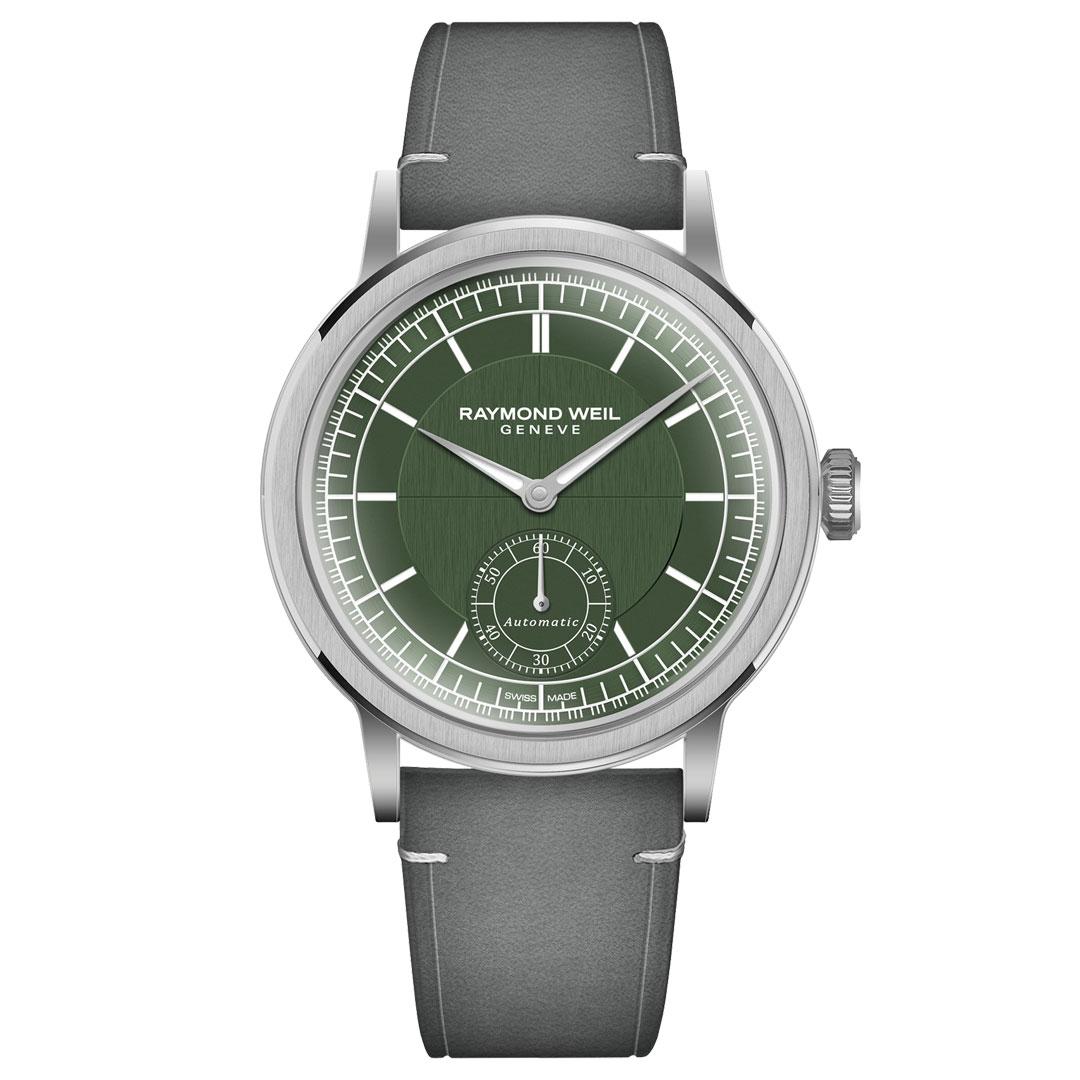 Raymond Weil Millesime Automatic Small Seconds 39.5 mm ref. 2930-STC-52001 green