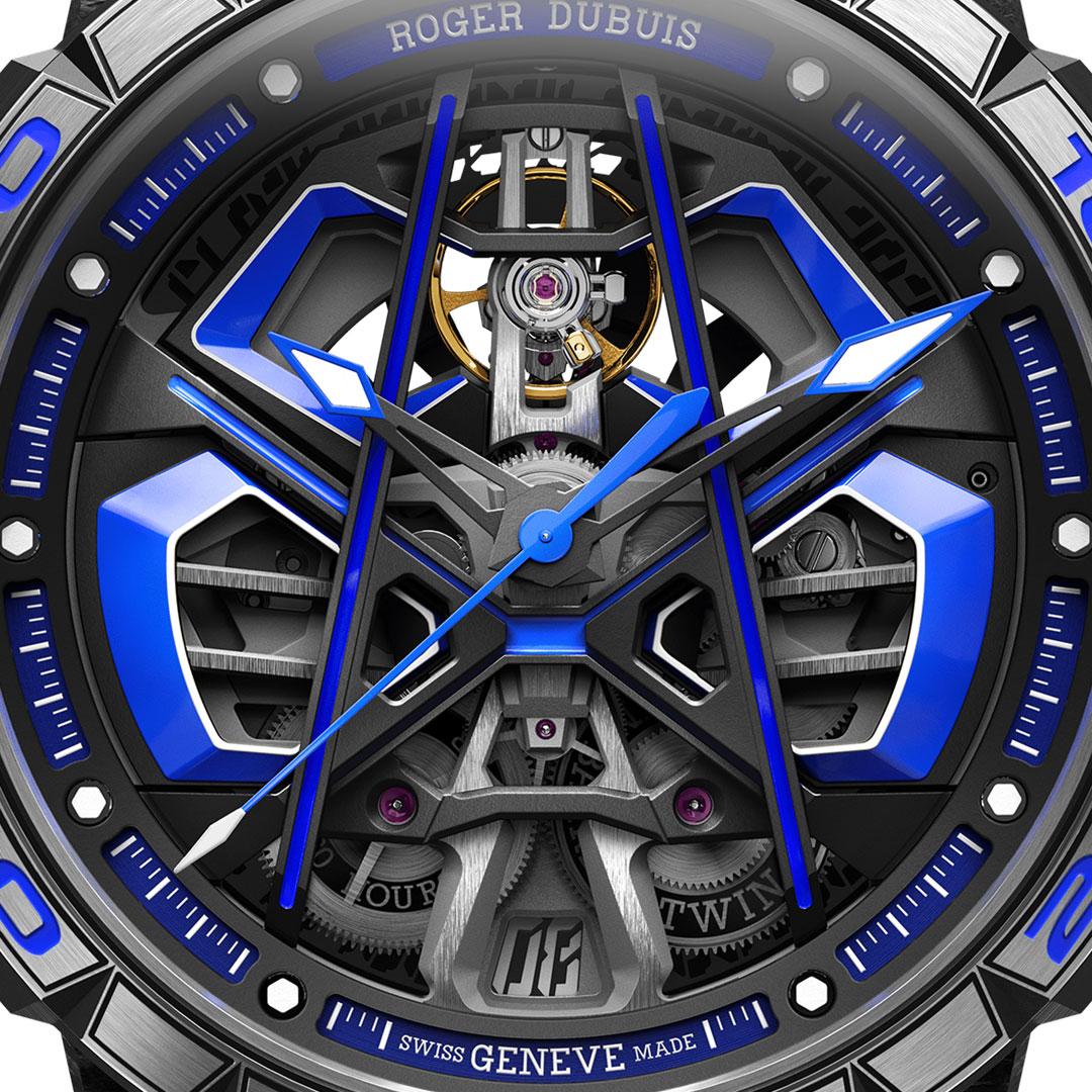 Roger Dubuis Excalibur Spider Monobalancier Huracan Sterrato ref. DBEX1059 dial