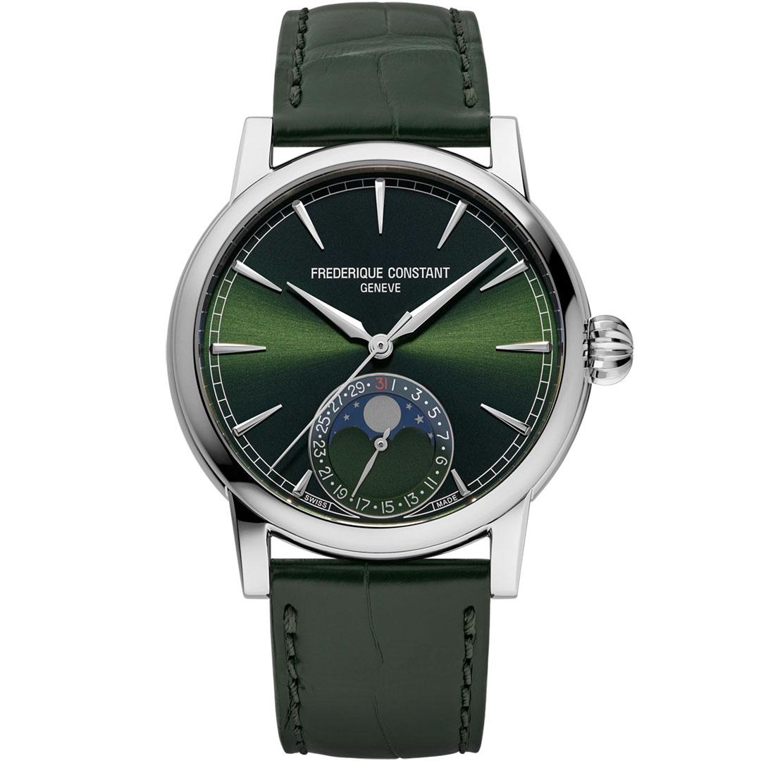 Frederique Constant Classic Moonphase Date Manufacture ref. FC-716GR3H6 green dial