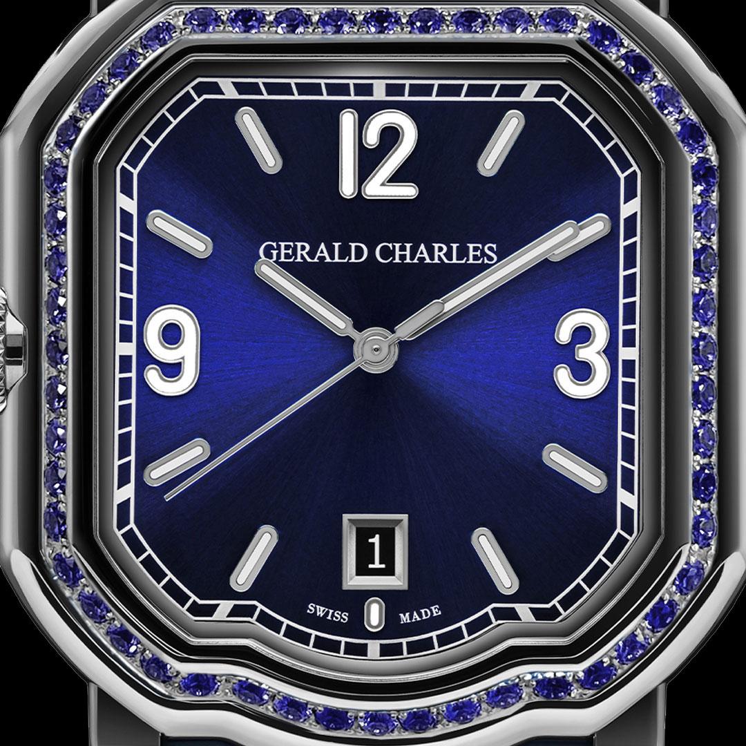 Gerald Charles Maestro 2.0 GC Sport Gem-Set Royal Blue ref. GC2.0-TX-TN-SAPH-01 dial