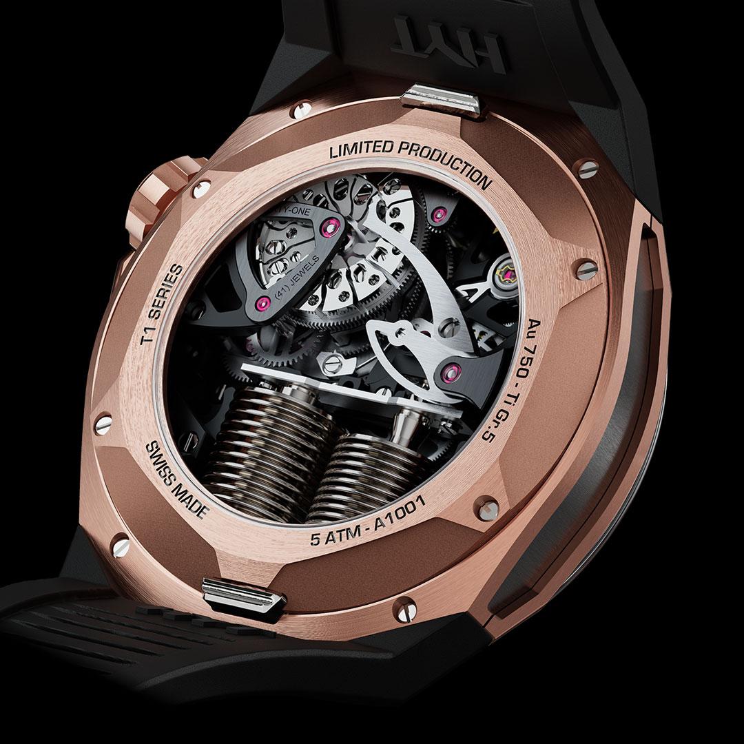 HYT T1 Series Titanium and Gold ref. H032 back
