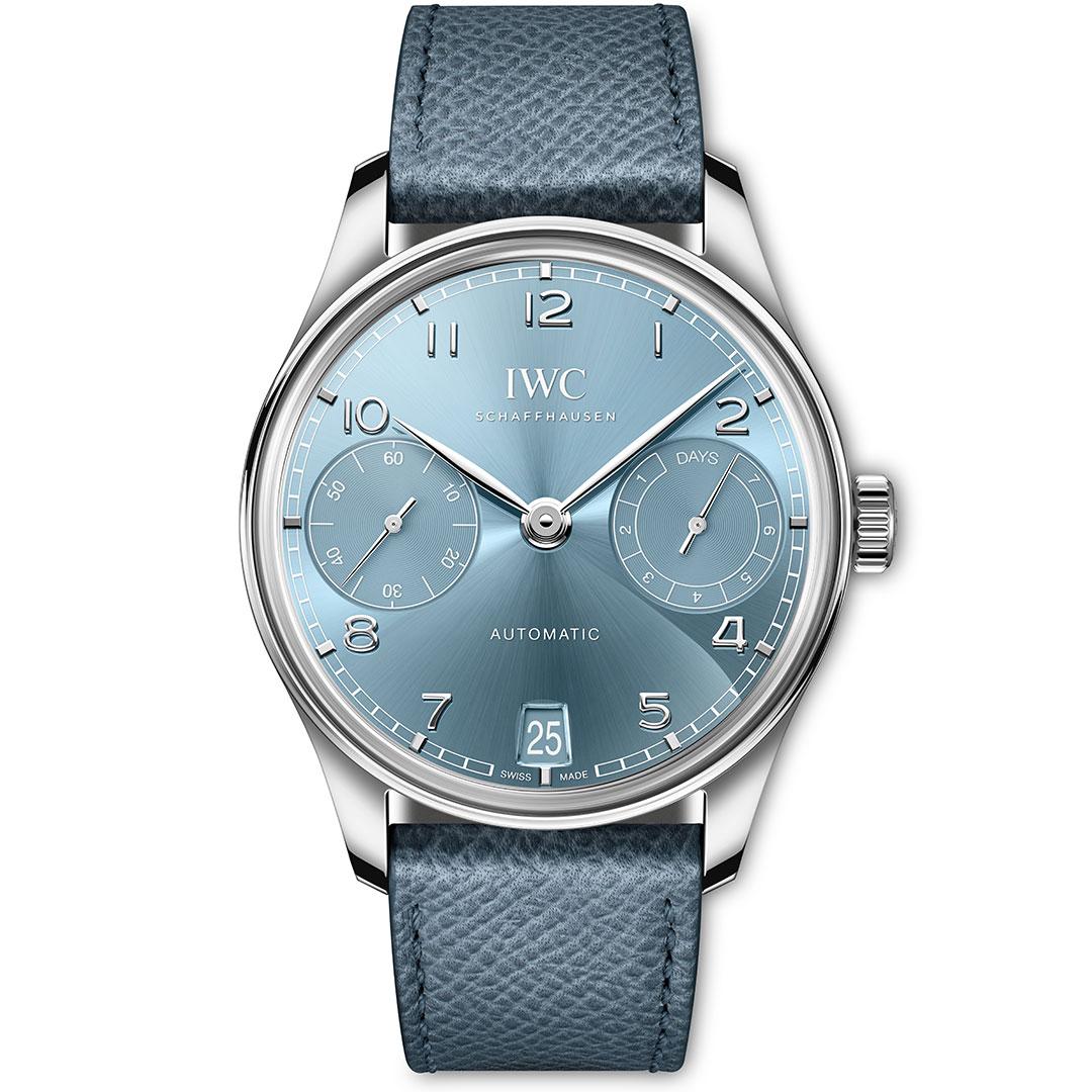 IWC Portugieser Automatic 42 mm (2024) Double Box-glass ref. IW501708 horizon blue dial in white gold