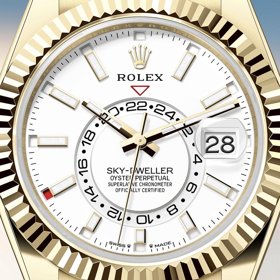Rolex Sky-Dweller Everose or Yellow Gold on Jubilee bracelet ref. 336938 yellow gold jubilee dial