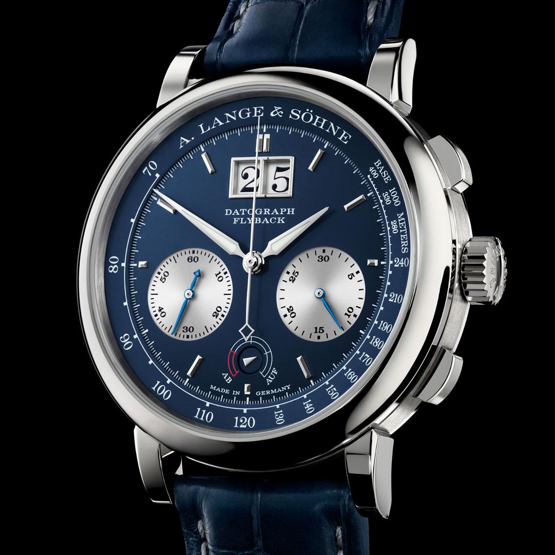 A. Lange & Sohne Datograph Up-Down White Gold ref. 405.028 side