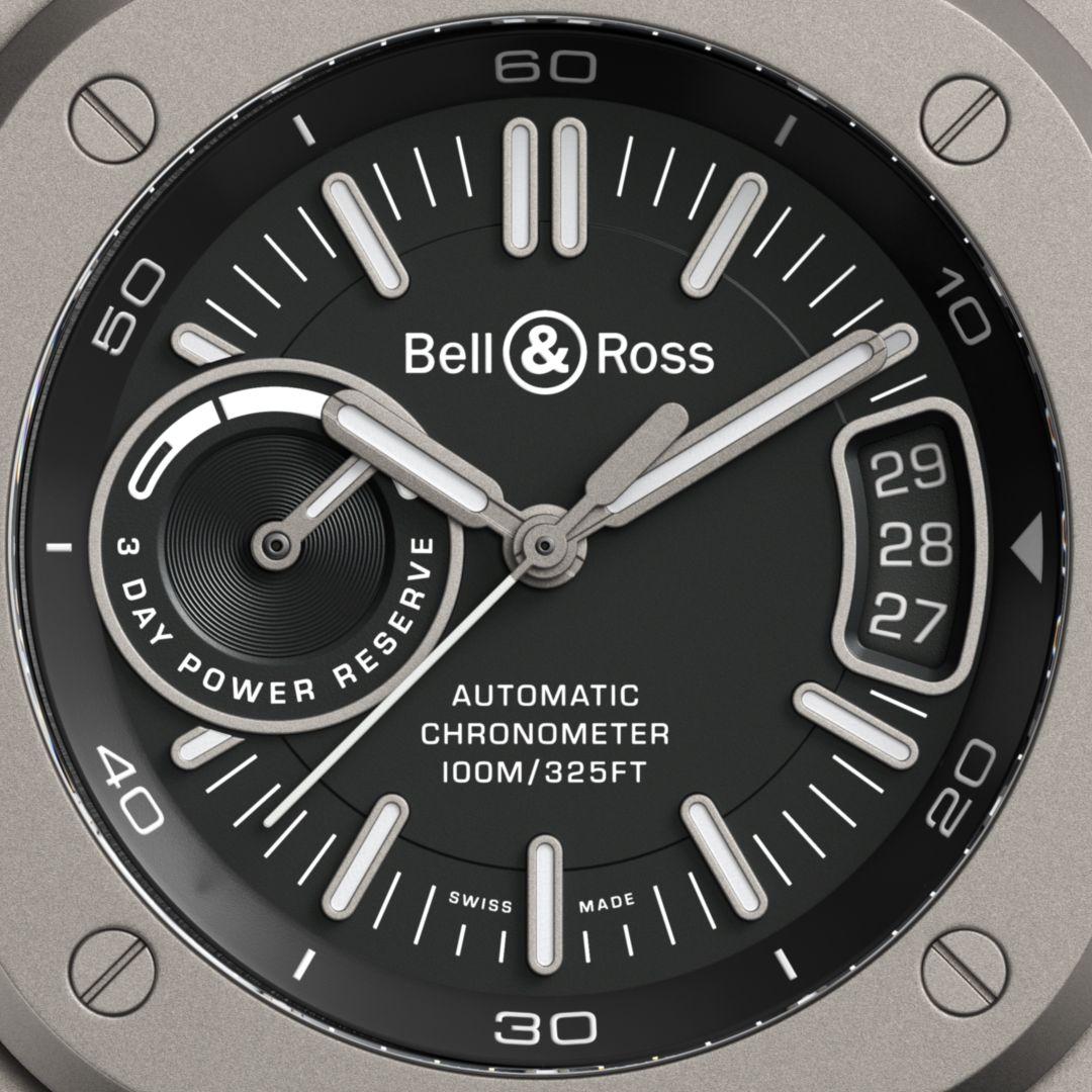 Bell & Ross BR-X5 Black Titanium ref. BRX5R-BL-TI dial