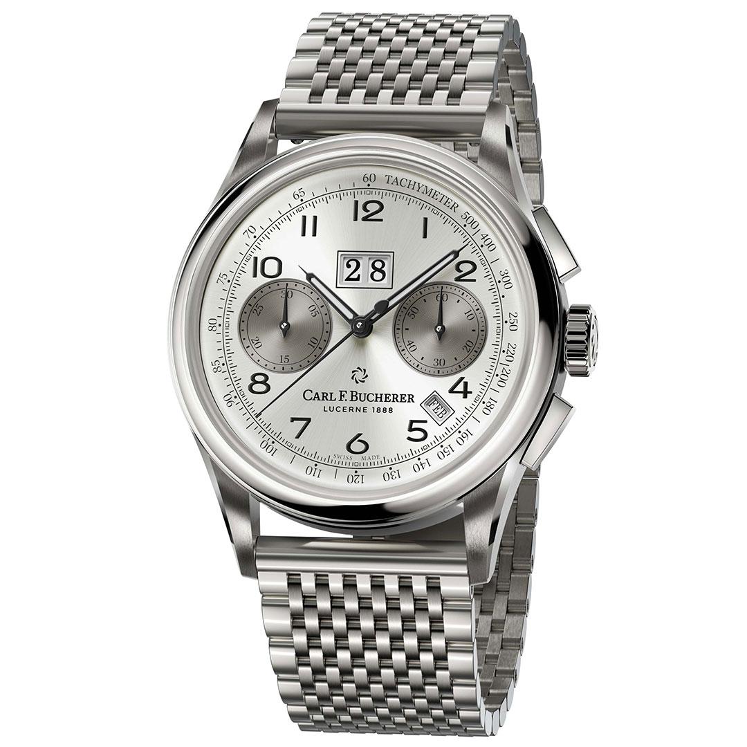 Carl F. Bucherer Heritage BiCompax Annual Silver Grey - Your Watch Hub