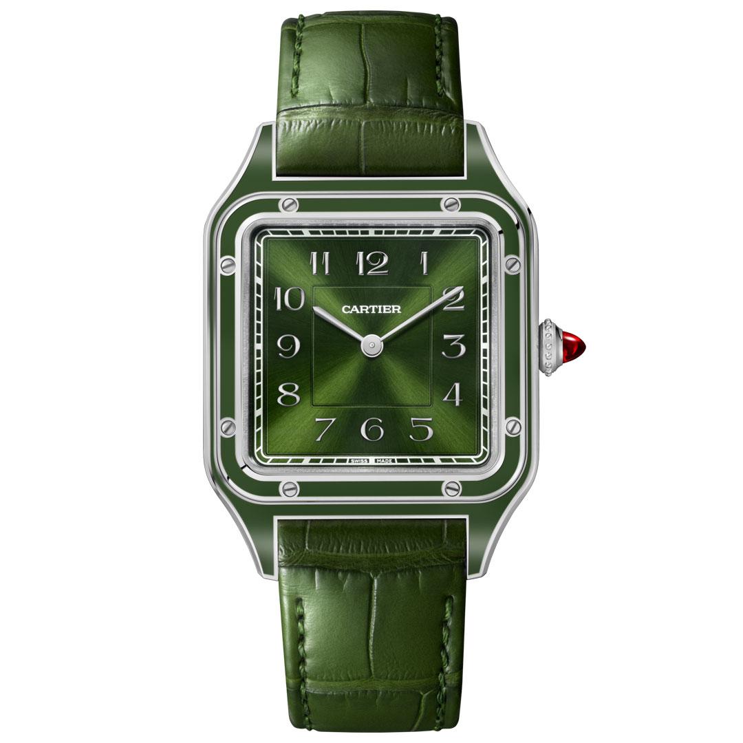 Cartier Santos-Dumont (2024) ref. WGSA0096 green platinum