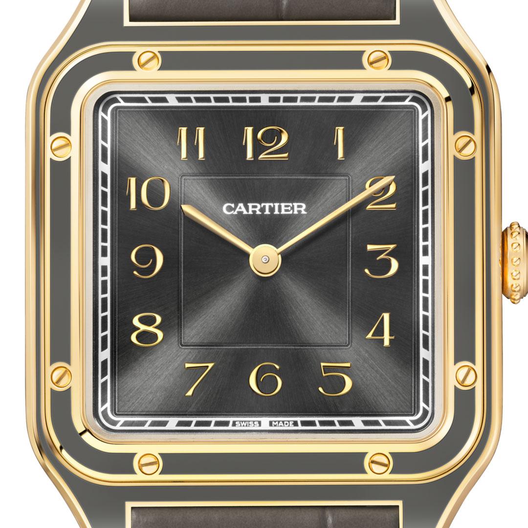 Cartier Santos-Dumont (2024) ref. WGSA0097 grey yellow gold dial