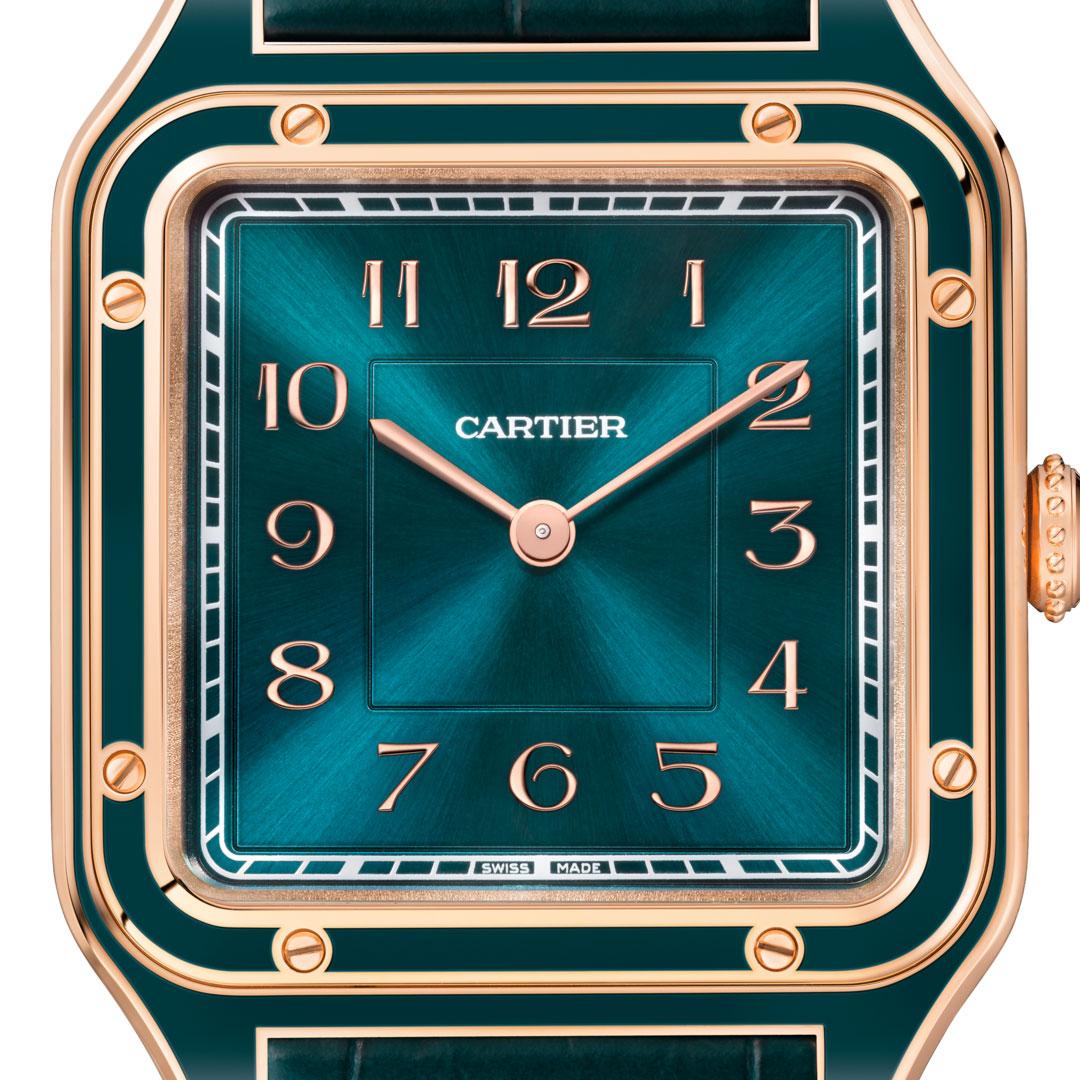 Cartier Santos-Dumont (2024) ref. WGSA0098 blue rose gold dial