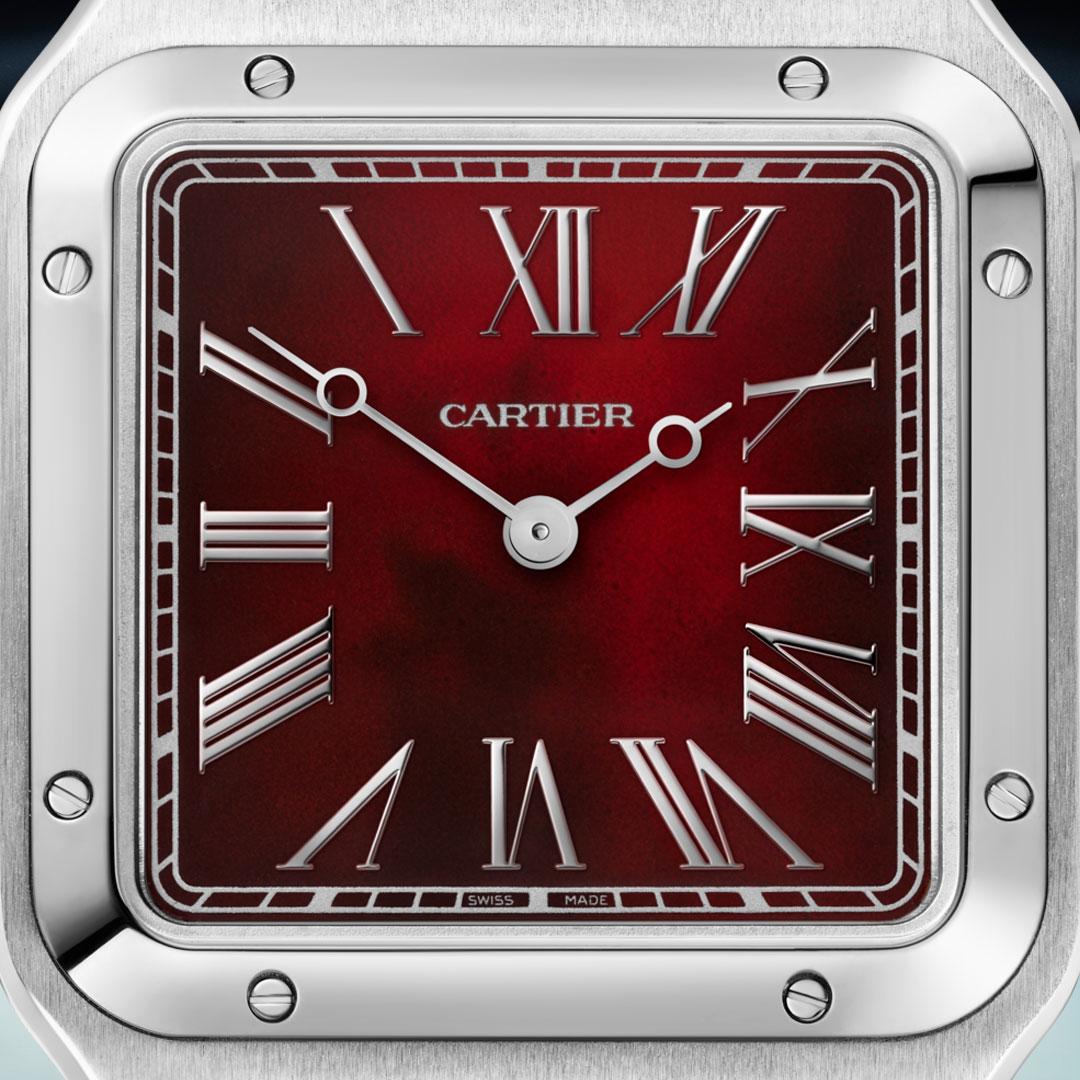 Cartier Santos-Dumont Rewind ref. CRWGSA0089 dial