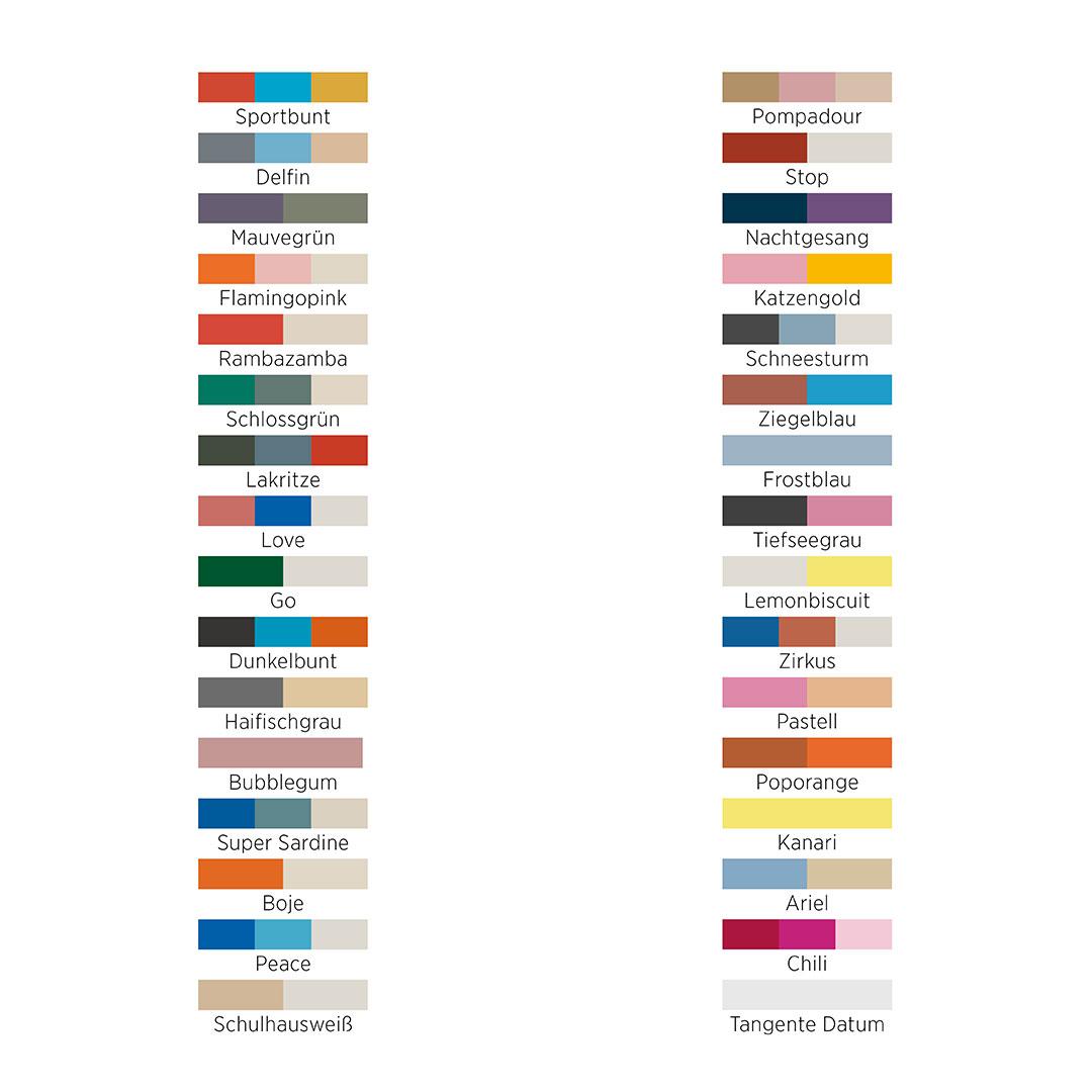 Nomos Tangente 38 Date Special Edition ref. 179.S1 to 179.S31 colors