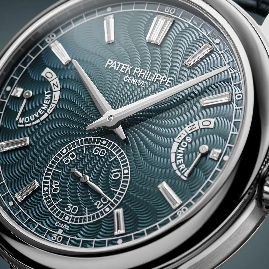 Patek Philippe Ref. 6301A-010 Grande and Petite Sonnerie, Minute Repeater for Only Watch 2024 dial detail