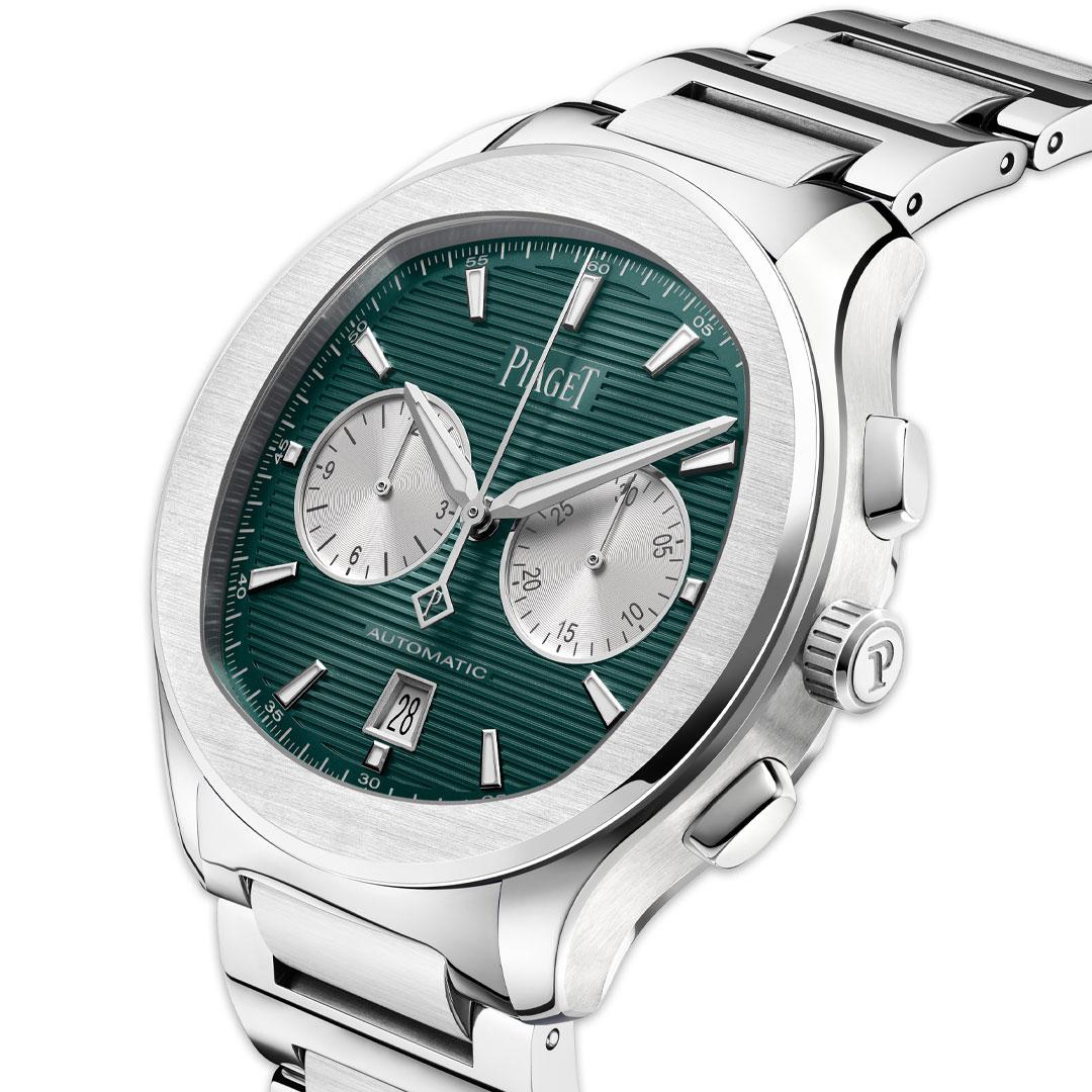 Piaget Polo Chronograph Emerald Green ref. G0A49024 side