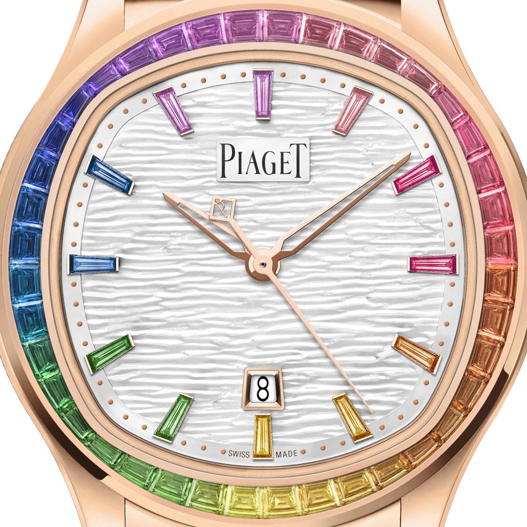 Piaget Polo Date 36 mm Rainbow ref. G0A49027 dial