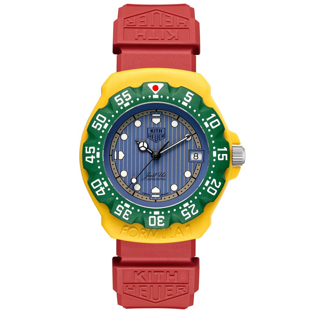 TAG Heuer Formula 1 | Kith ref. WA126E.BT0009 (blue dial/red rubber strap) Hawaii