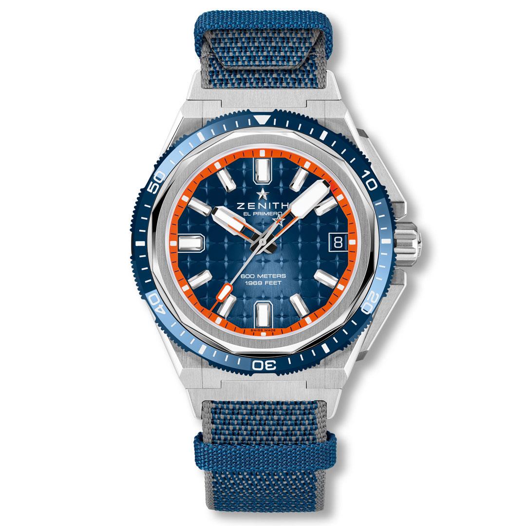 Zenith Defy Extreme Diver ref. 95.9600.3620/51-I301 blue with fabric strap
